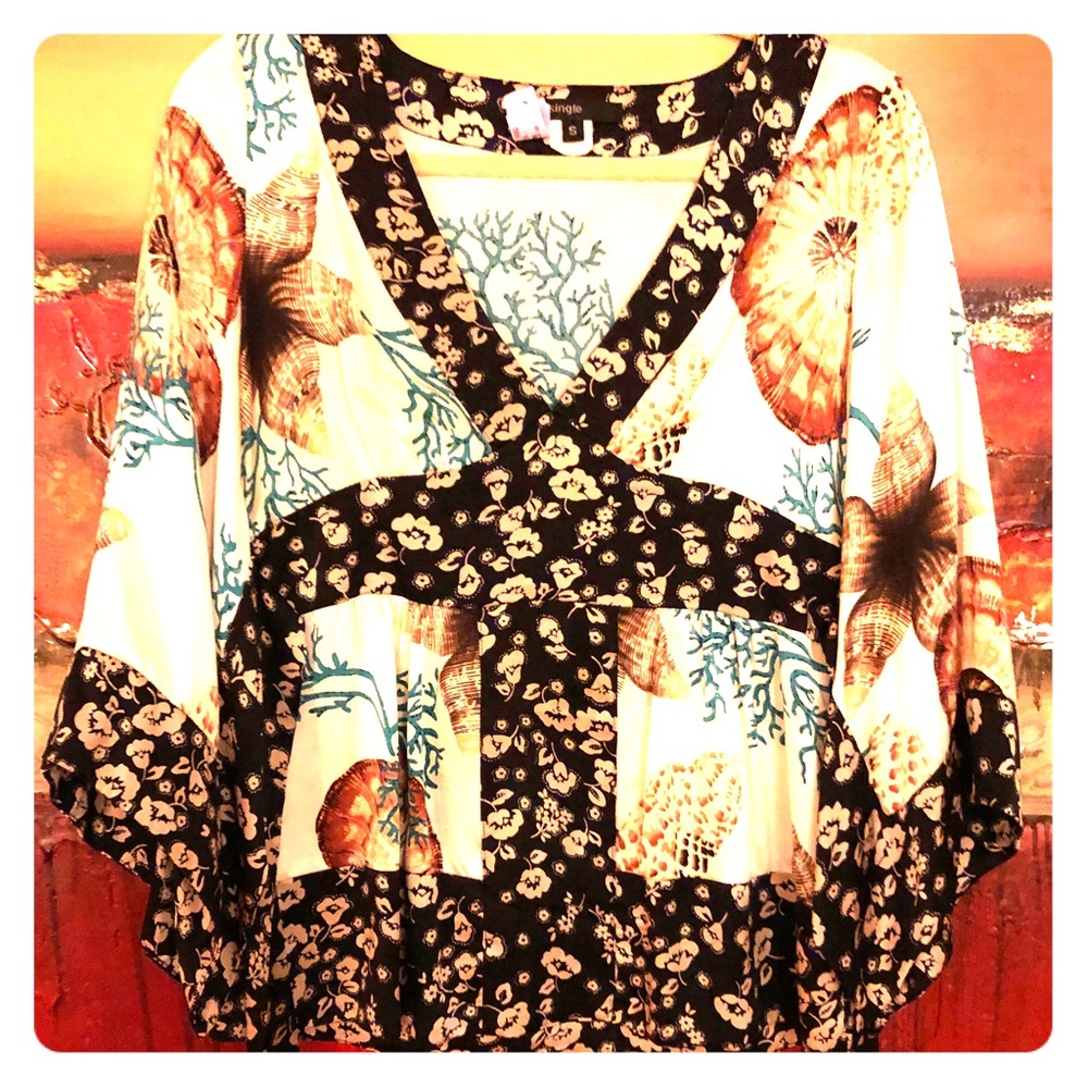 Single silk blouse